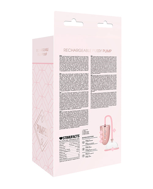 Shots Pumped Automatic Rechargeable Suction Pussy Pump Set - Rose Gold