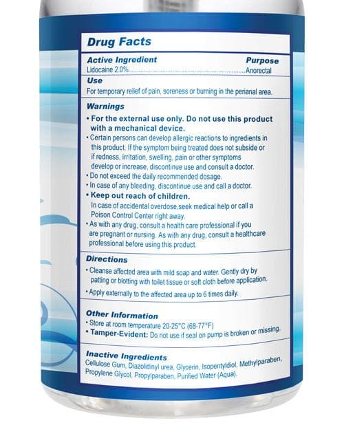 Cleanstream Relax Desensitizing Anal Lube 4 oz