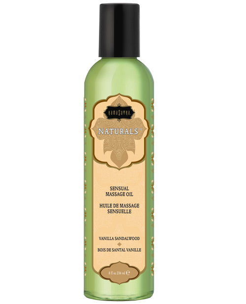 Kama Sutra Naturals Massage Oil 8 oz – Natural Body Oil in Multiple Scents