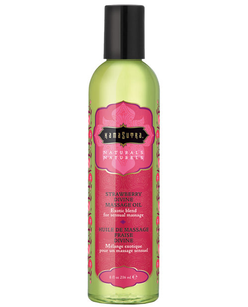 Kama Sutra Naturals Massage Oil 8 oz – Natural Body Oil in Multiple Scents