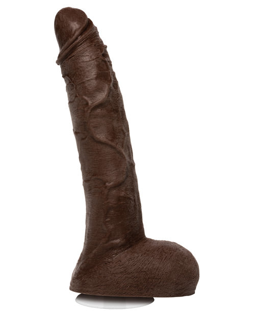 Jason Luv 10 Inch Ultraskyn Dildo W/removable Vac-u-lock Suction Cup - Chocolate