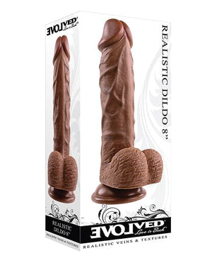 Evolved 8 Inch Realistic Dildo W/balls