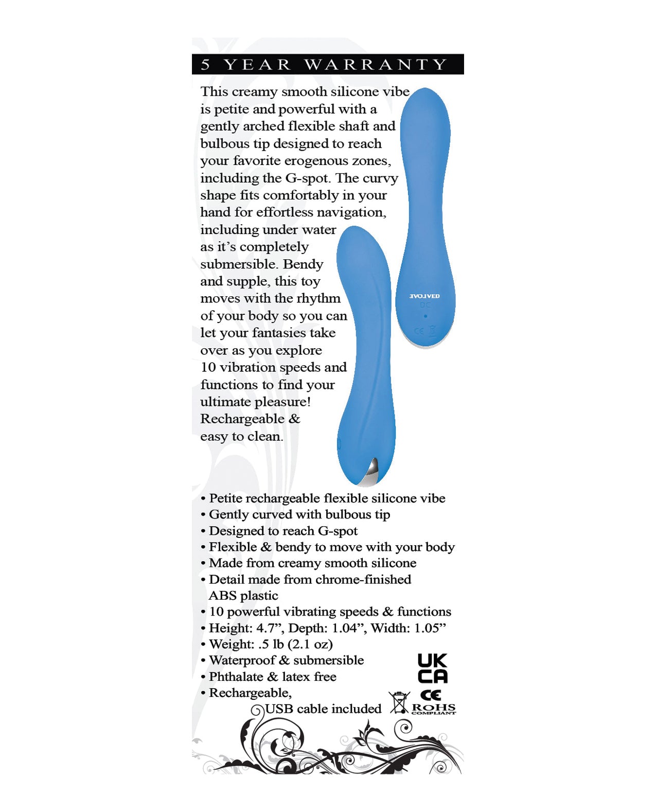 Evolved Blue Crush Petite Vibe G Spot Vibrator