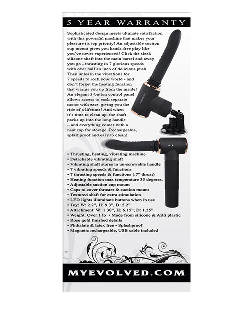 Evolved Too Hot To Handle Thrusting Machine In Black