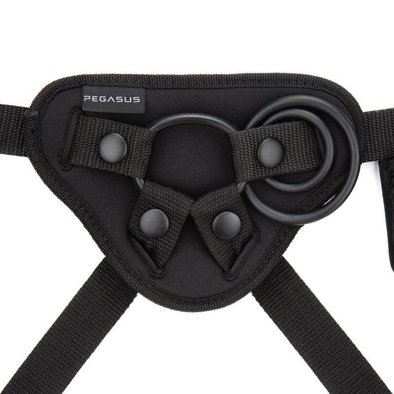 Pegasus 6 Inch Rechargeable Ripple Peg W/adjustable Harness & Remote - Pink