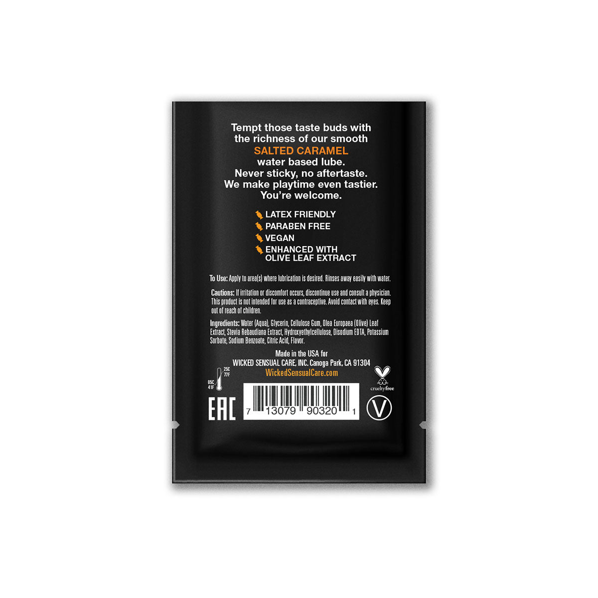 Wicked Aqua Salted Caramel .1oz Single Use Packette