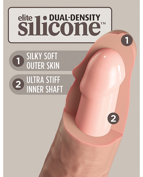 King Cock Elite 8 Inch Dual Density Silicone Cock