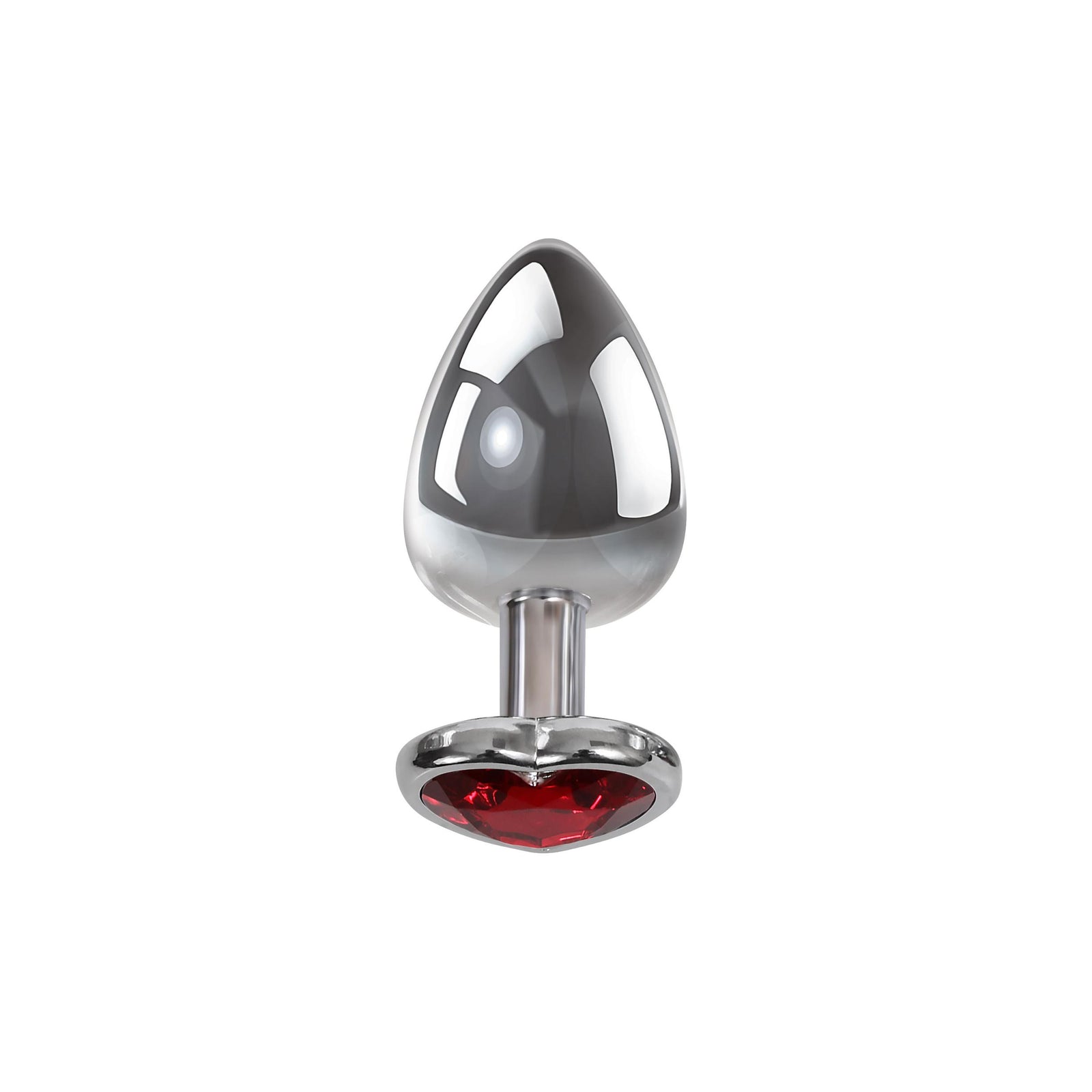 Small Red Heart Gem Anal Plug