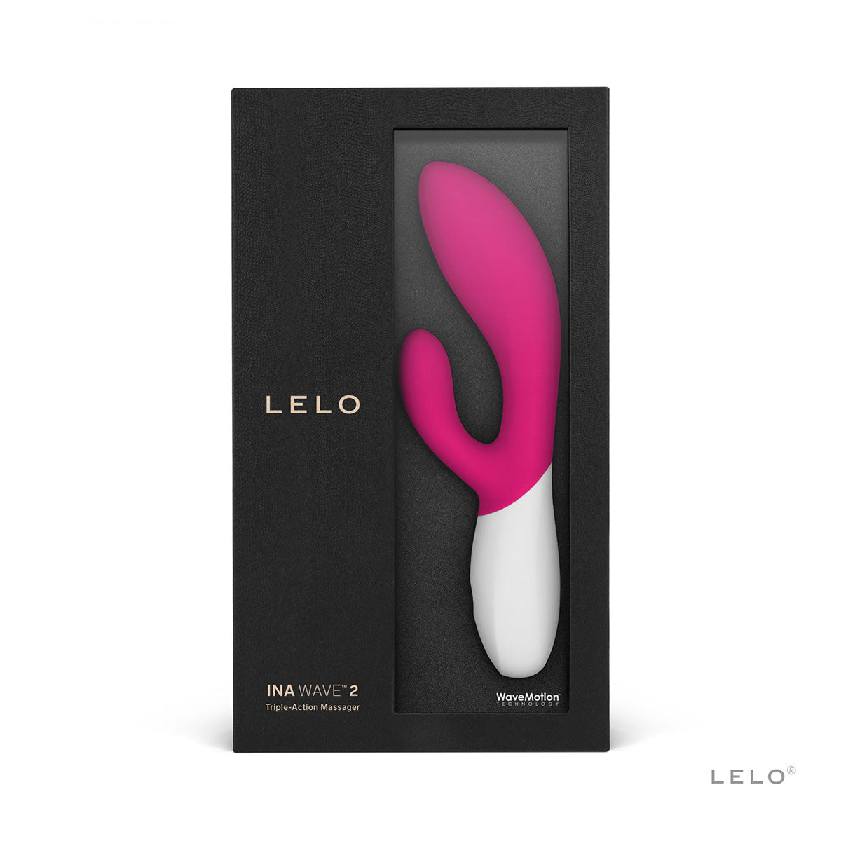 LELO Ina Wave 2 Rabbit Vibrator - Cerise