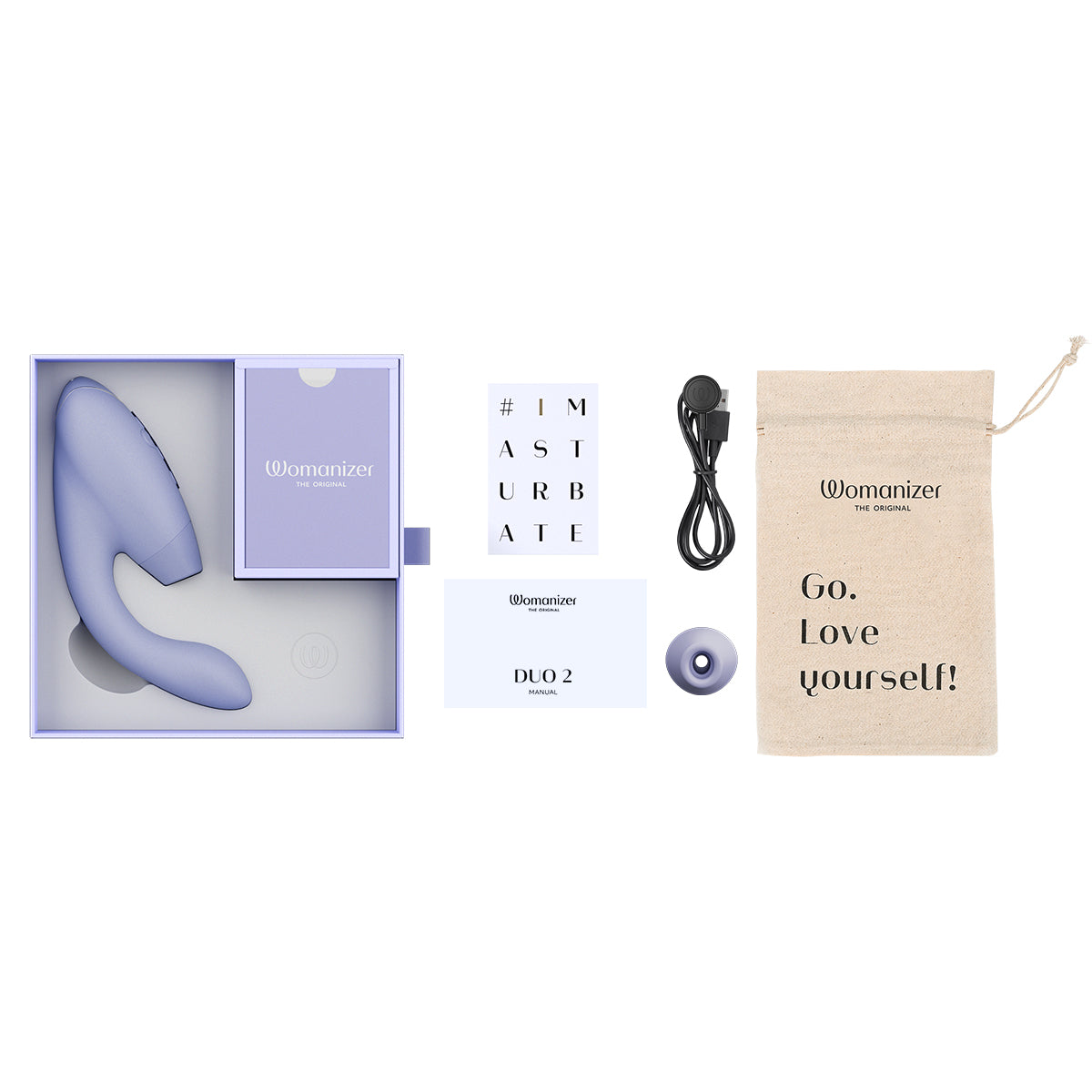 Womanizer Duo 2 Rabbit Vibrator - Lilac