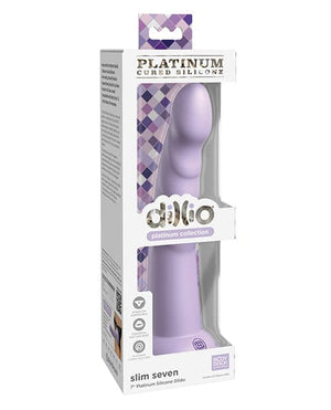 Dillio Platinum 7 Inch Slim Seven Silicone Dildo - Strap On Compatible