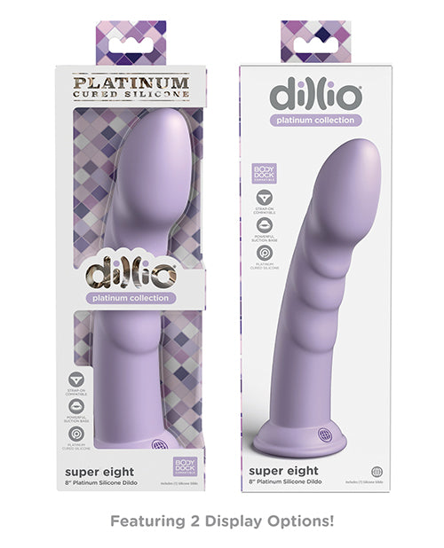 Dillio Platinum Silicone 8 Inch Dildo
