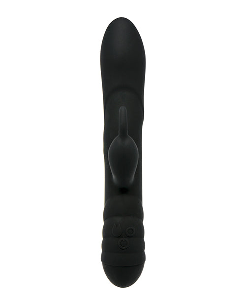 Adrien Lastic Twister Clitoral Sucker & Vibrating Rabbit In Black