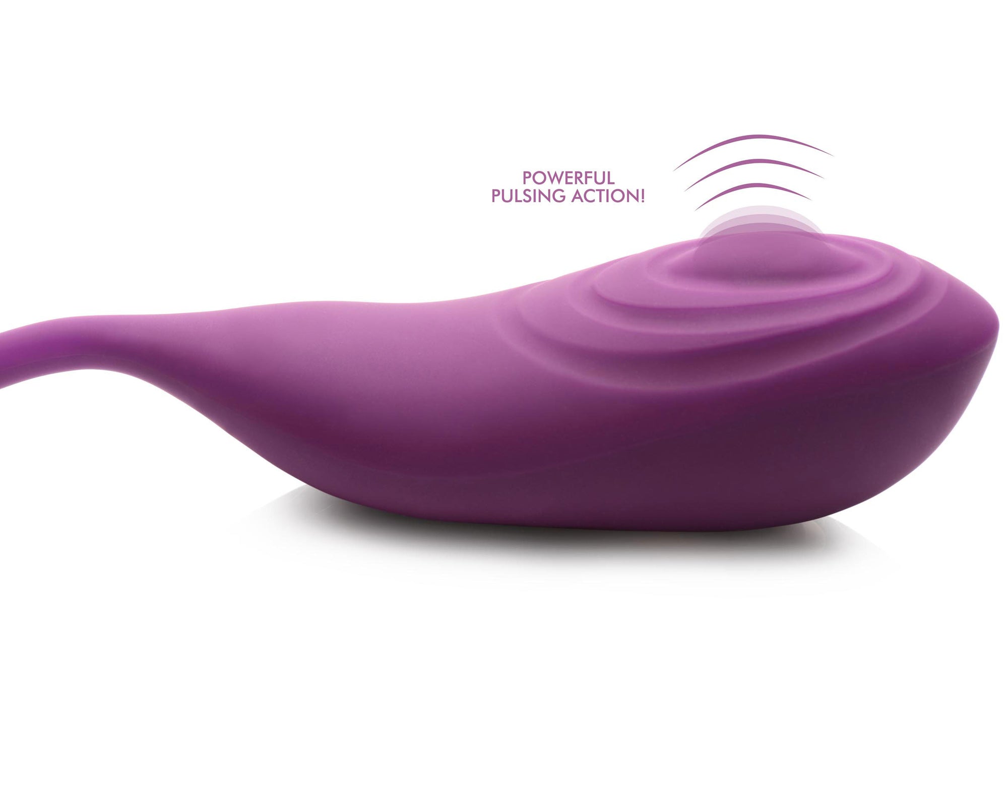 Slim Pulse 7x Pulsing Clit Stimulator and  Vibrating Egg - Purple