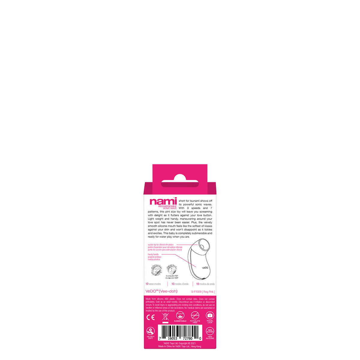 VeDO NAMI Sonic Vibe Clit Stimulator - Pink