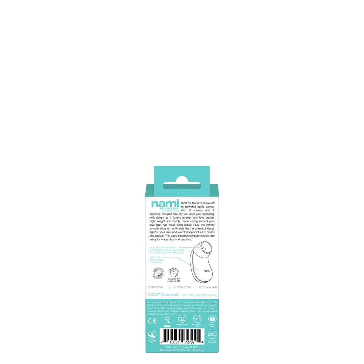VeDO NAMI Sonic Vibe Clit Stimulator - Turquoise