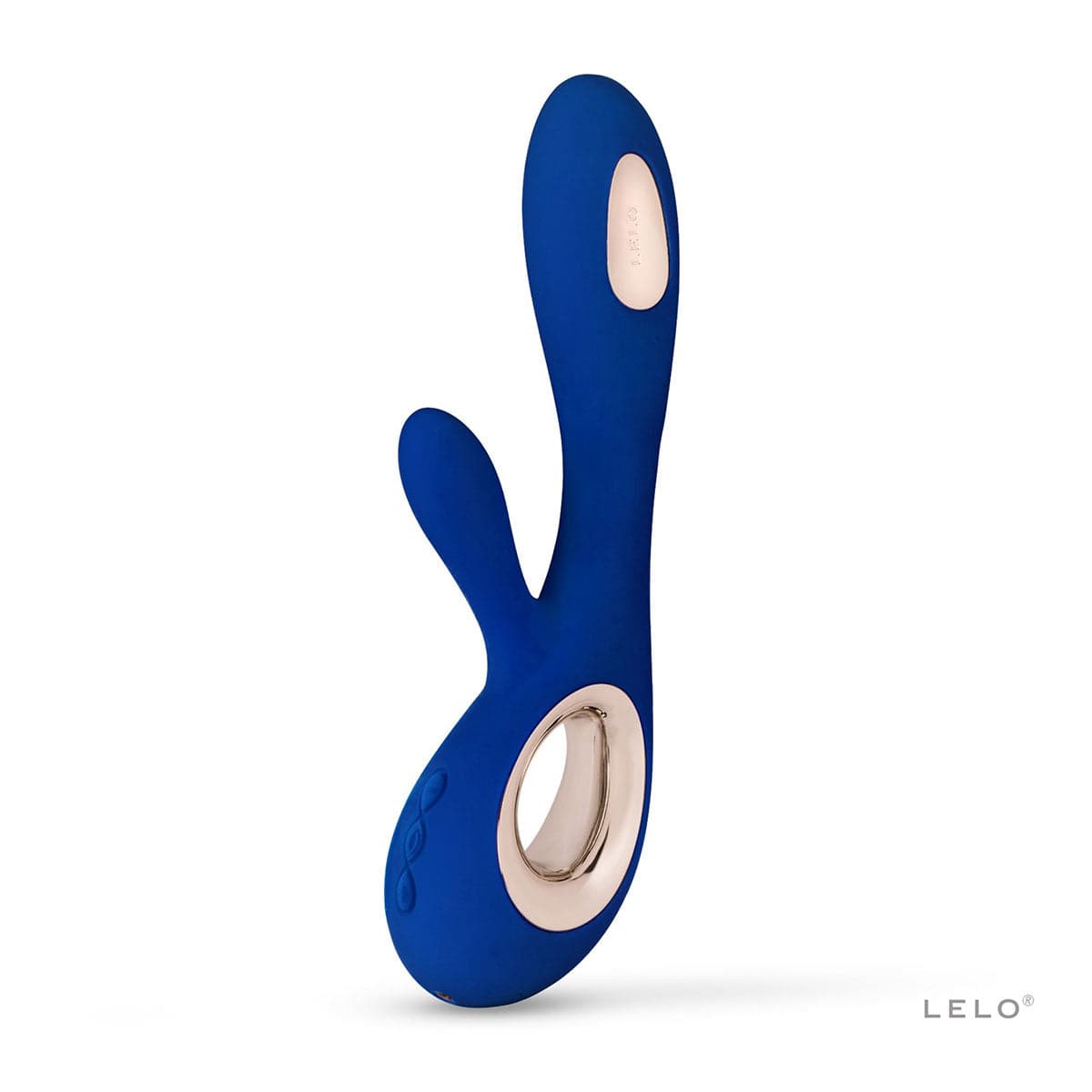 LELO Soraya Wave Rabbit Dildo In Midnight Blue