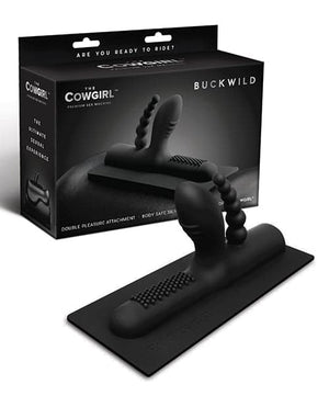 The Cowgirl Buckwild Silicone Sex Machine Attachment - Black