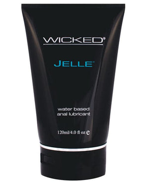 Wicked Sensual Care Jelle Waterbased Anal Lubricant - Fragrance Free 4 oz - 8 oz