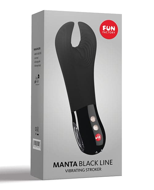 Fun Factory Black Line Manta Man Tool - Black - The Happy Wife Fun Factory Black Line Manta Man Tool - Black - The Happy Wife