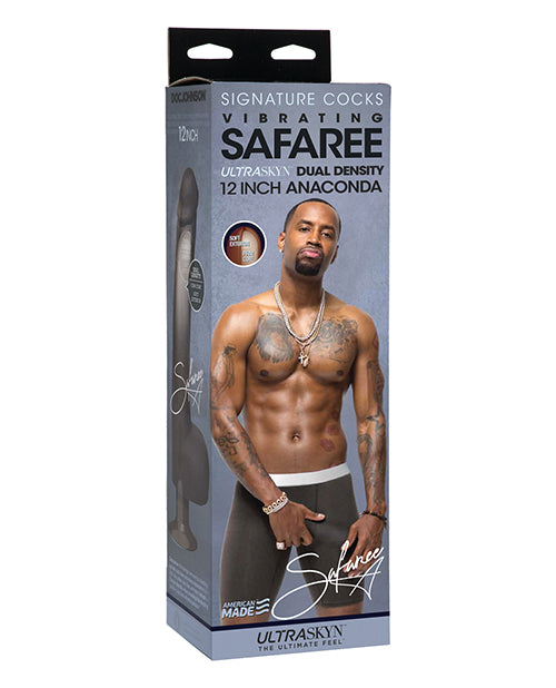 Signature Cocks Ultraskyn 12 Inch Cock W/removable Vac-u-lock Suction Cup - Safaree Samuels Anaconda