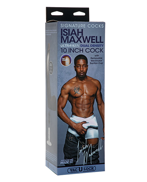 Signature Cocks Ultraskyn 10 Inch Dildo W/removable Vac-u-lock Suction Cup - Isiah Maxwell