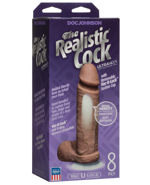 Realistic Dual Density Ultraskyn 7 Inch Cock W/balls