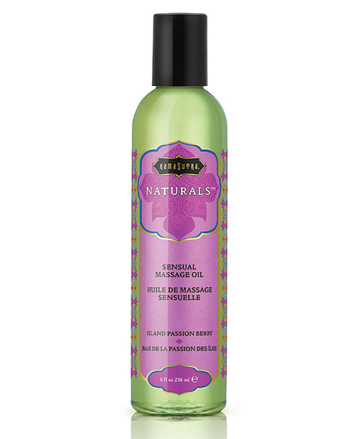 Kama Sutra Naturals Massage Oil 8 oz – Natural Body Oil in Multiple Scents
